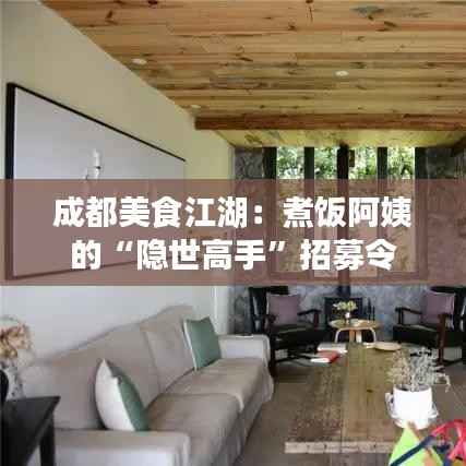 成都美食江湖：煮饭阿姨的“隐世高手”招募令
