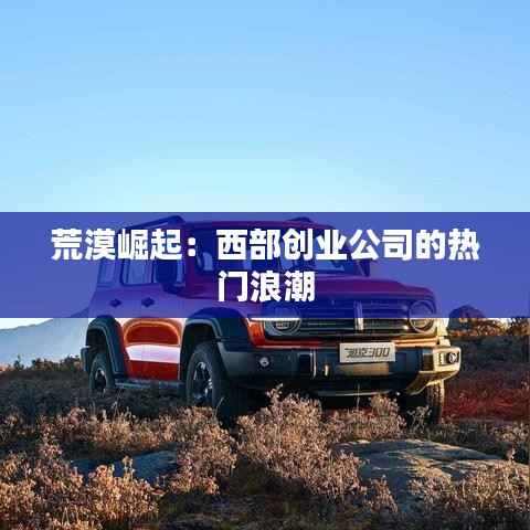 荒漠崛起:西部创业公司的热门浪潮