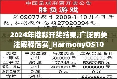 2024年港彩开奖结果,广泛的关注解释落实_HarmonyOS10.283