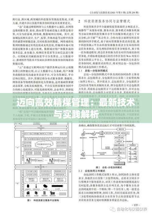 迈向高效精煤管理：最新技术与实践解析