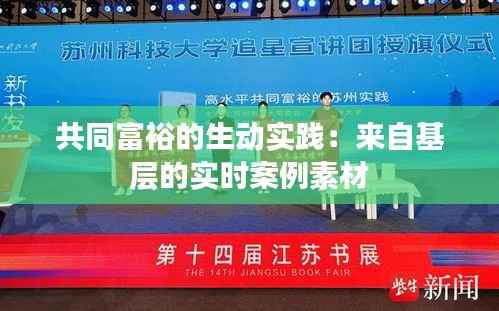 共同富裕的生动实践:来自基层的实时案例素材